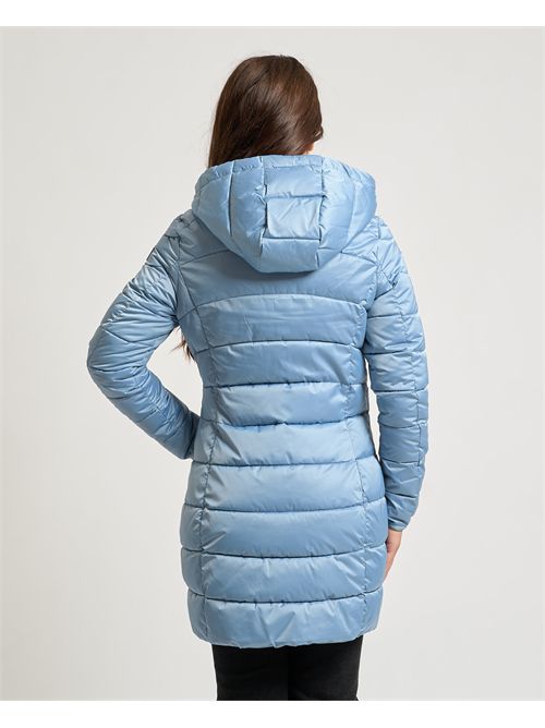 Giubbino lungo donna Yes Zee trapuntato con cappuccio YES ZEE | O017-M8000633